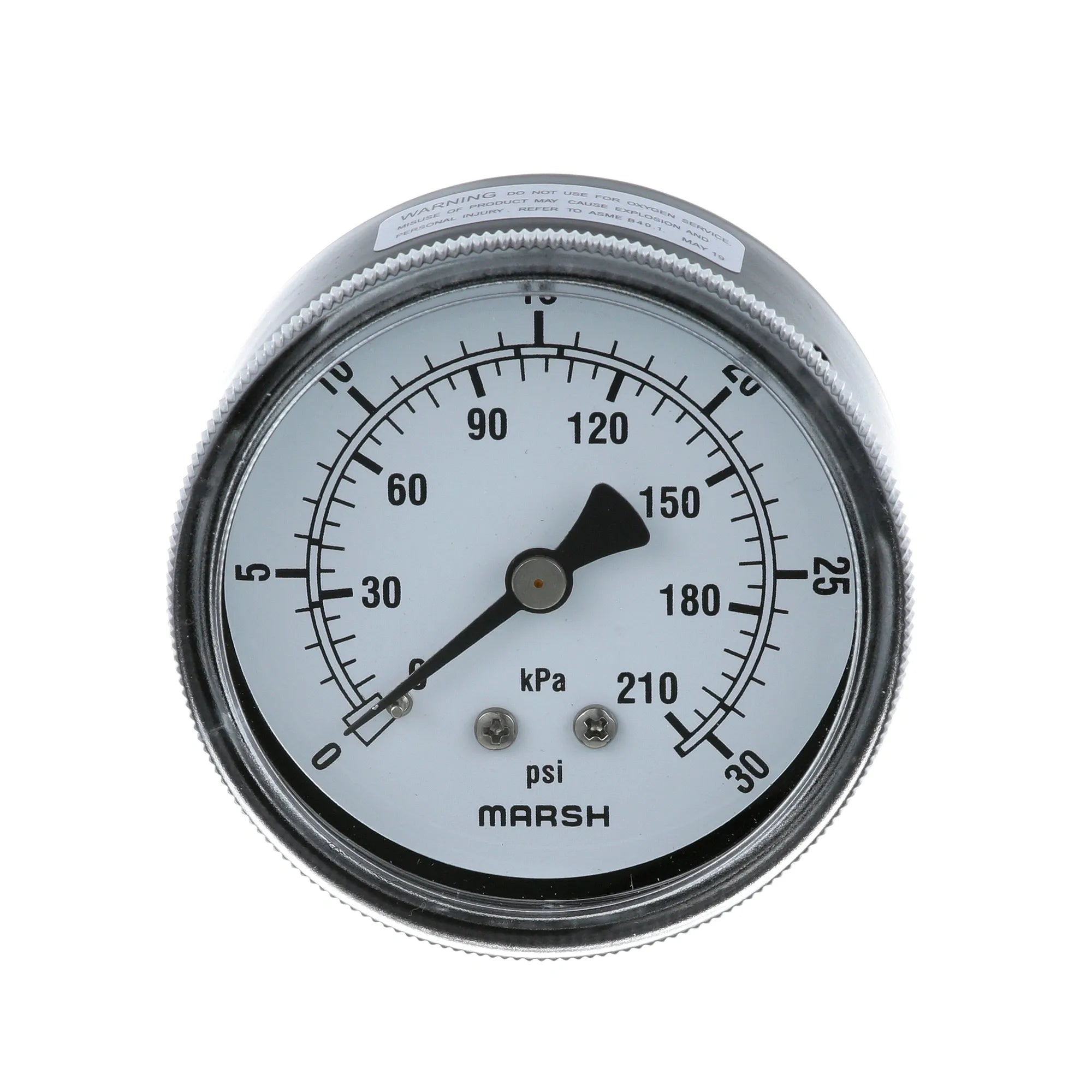 10-4804 Market Forge - Dual Scale Pressure Gauge 0-30 alternate view 1 10-4804 Market Forge - Dual Scale Pressure Gauge 0-30 alternate view 1